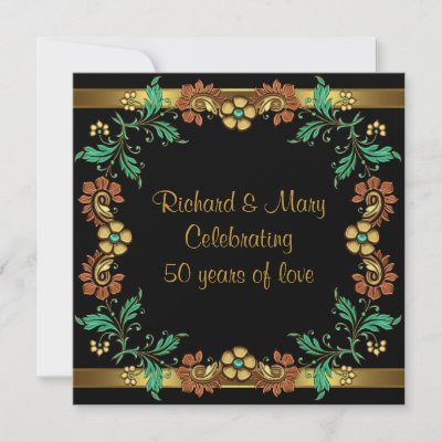 50th Wedding Anniversary Party Invitations Before choosing the proper 50th