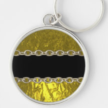 Gold Foil Chain  iphone 5 cover by Valxart.com Keychains