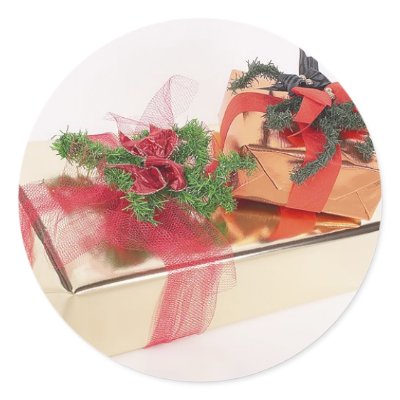 Gold Foil Holiday Gift Wrapping by HolidayPostage