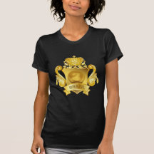 Gold Football Brazil T Shirts