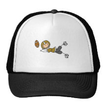Gold Football Player Tshirts and Gifts Trucker Hat