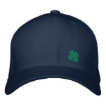 Gold Four Leaf Clover St. Patricks - CUSTOMIZABLE! Embroidered Baseball Caps