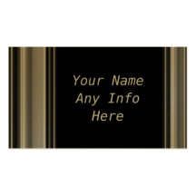 Gold Frame Border Business Cards
