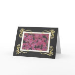 Gold Frame Roses Card