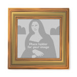 Gold Frame Template Fridge Magnets