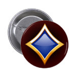 GOLD FRAMED BLUE DIAMOND BUTTON