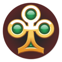 GOLD FRAMED CLUB STICKER