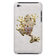 Gold Frog Jewel Photo Paisley Lace iPod Touch Case