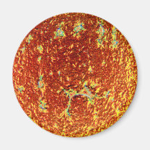 Gold fused glass magnet