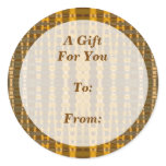 gold gift tags sticker