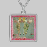 Gold Giraffes Twilight  Necklace necklaces