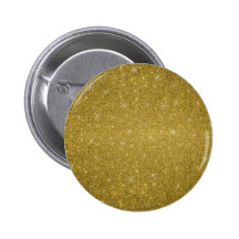 Gold glitter stars pinback buttons