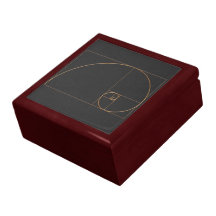Gold Golden Spiral Gift Box