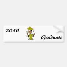 Gold Grad Bumper Sticker