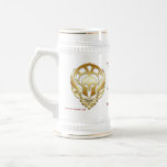 Gold Greek Warrior's Red Border Stein Coffee Mugs