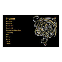 Gold Grunge Biz Card Business Card