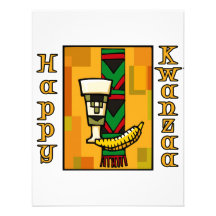 Gold Happy Kwanzaa Personalized Invites