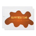 Gold Happy New Year Invitation Template
