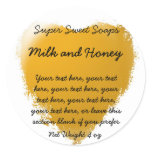 Gold Heart Customizable Soap Label Sticker