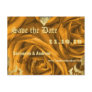 Gold Heart Roses and Butterflies Save the Date
