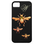 GOLD HONEY BEES MONOGRAM CASE FOR THE iPhone 5