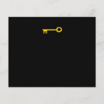 Gold Key on Black. Custom Flyers