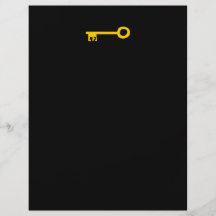 Gold Key on Black. Flyers