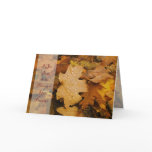 Gold Leaf (2) Thanksgiving Card