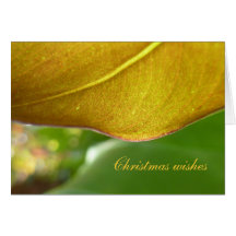 Gold Leaf Christmas Card