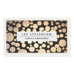 Gold Leaf Look Chic Modern Spa Business Card