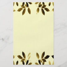 Gold Leaves Border Flyer