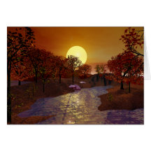 Gold Linger Greeting Cards