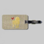 Gold Lion Silhouette  Luggage Tag luggage tags