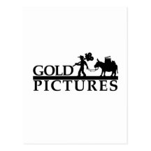 gold logo best new postcard