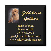 Gold Love Goldens Breeder Magnet