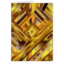 Gold Matrix Greeting Cards