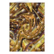 Gold Matrix Window Card