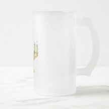 Gold Menorah Mug