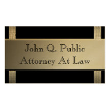 Gold Metal Frame Border Business Cards