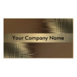 Gold Metal Look Business Cards With Class