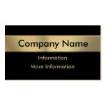 Gold Metal Look Nameplate Business Cards