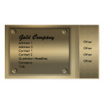 Gold Metal Plates Business Cards