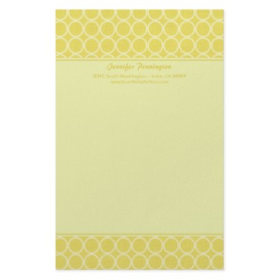 Gold modern circles customized business stationery by Jamene