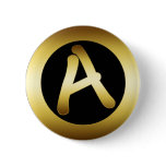 GOLD MONOGRAM A buttons