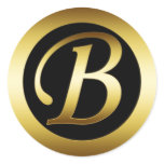 GOLD MONOGRAM B STICKER
