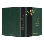 Gold Monogrammed Avery Business Presention Binder