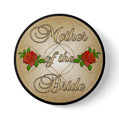 Gold Mother of the Bride (MoB) Button by RealPotential