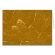 Gold n Copper Sheet :  Lotus Engraved Design Card