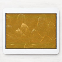 Gold n Copper Sheet :  Lotus Engraved Design Mousepad