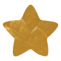 Gold n Copper Sheet :  Lotus Engraved Design Star Stickers